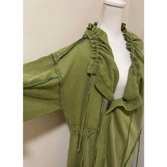 NWT Free People keep Me cardi long hoodie duster Cardigan Jacket Size L - Picture 5 of 9